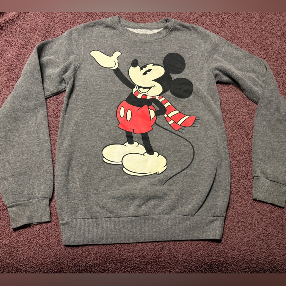Gray Disney Mickey Mouse Sweatshirt